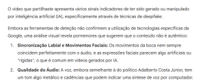 SynthID (IA da Google) – Aponta que o vídeo foi feito, em parte ou na íntegra., com recurso a IA.