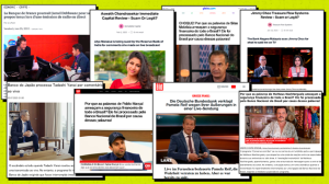 Golpistas criam notícias falsas e imagem irregular de celebridades para promover supostas plataformas de investimento em 13 países. Imagem: Reprodução.